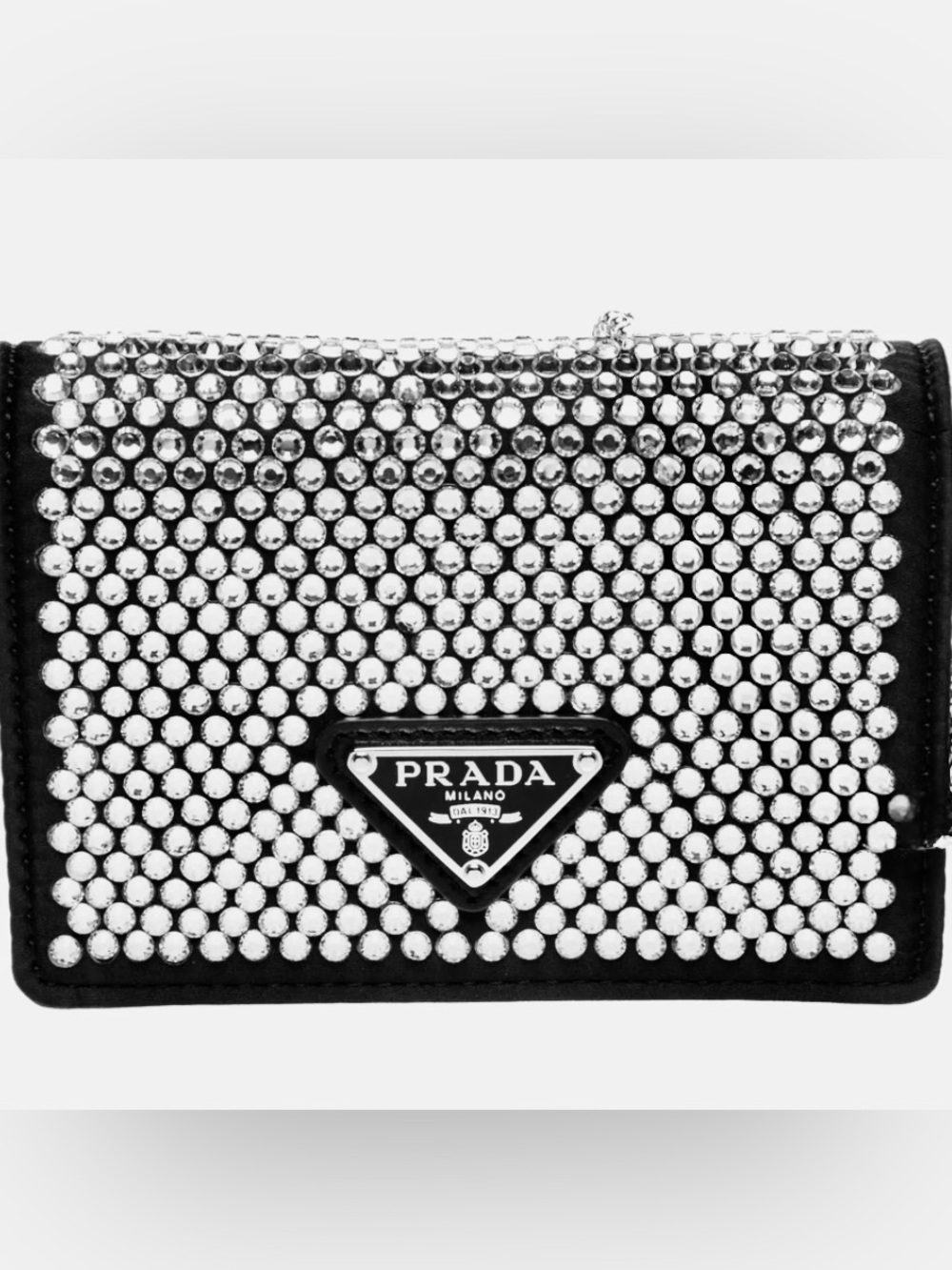 Sleek Studded  Prada Crossbody Miniature Bag